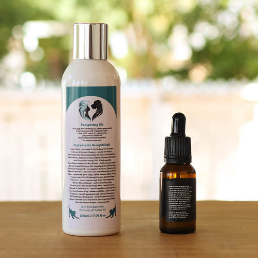 Calm & Clean Ritual – CBD Oil + Natural Dog Shampoo