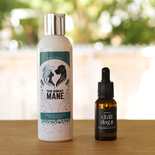 Calm & Clean Ritual – CBD Oil + Natural Dog Shampoo